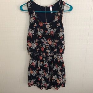 Floral print romper